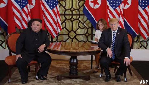 Geen overeenkomst op top Kim - Trump in Hanoi