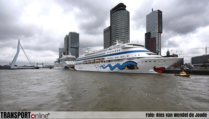 Topseizoen voor Cruiseport Rotterdam begonnen met aankomst AIDA Cara