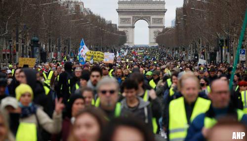 Opnieuw tienduizenden bij protesten Frankrijk