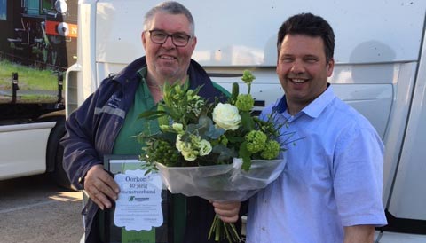 Marcel Sanders viert 40-jarig jubileum bij Noordendorp Transport