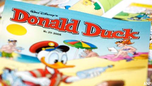 Donald Duck blijft 'gewoon' op de mat vallen