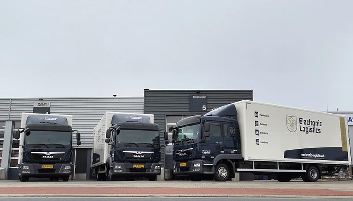 Opnieuw drie MAN TGL bakwagens voor Electronic Logistics
