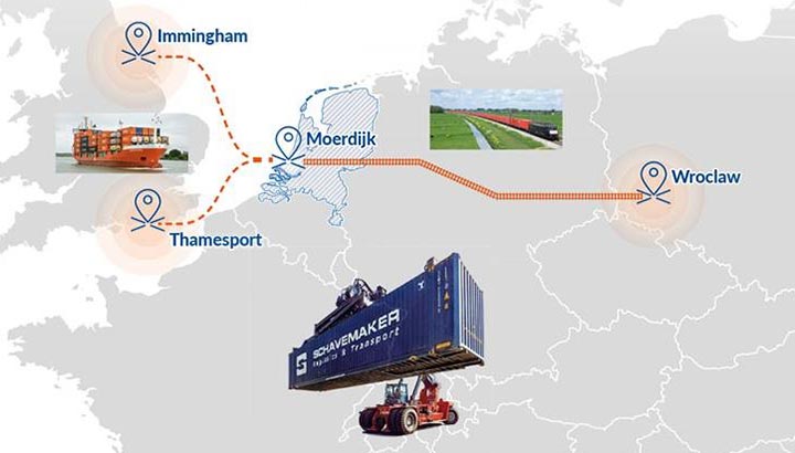 Schavemaker Logistics & Transport start treindienst tussen Polen en Nederland