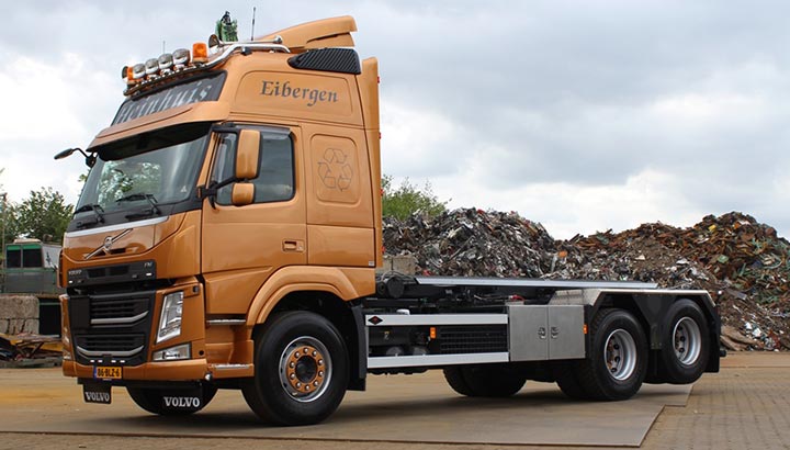 Heinhuis Recycling BV neemt een nieuwe Volvo Truck in gebruik
