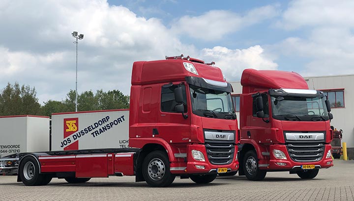 Twee nieuwe DAF CF's voor Jos Dusseldorp Transport