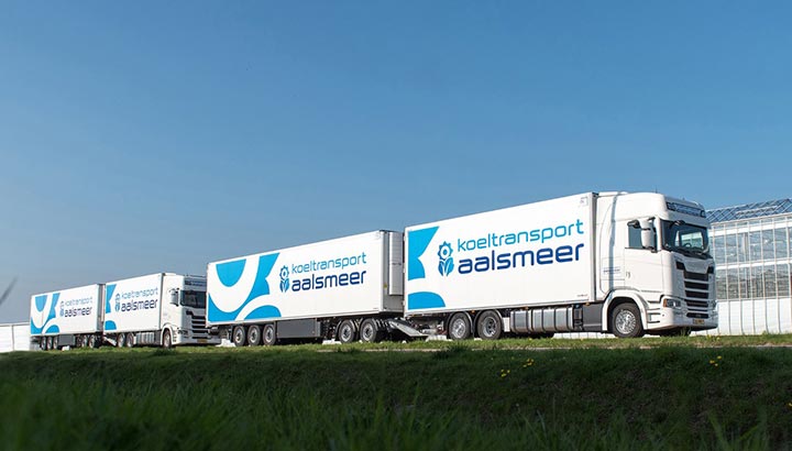 Koeltransport Aalsmeer zet LZV Scania's in