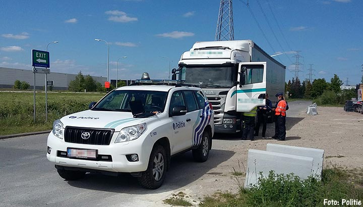 In totaal 6.500 euro aan boetes bij controle 'zwaar vervoer' in België
