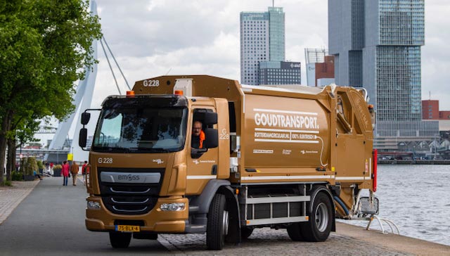 Truckland, EMOSS en GeesinkNorba leveren 100% elektrische vuilniswagen aan Gemeente Rotterdam