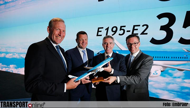KLM Cityhopper bestelt 15 Embraer-vliegtuigen