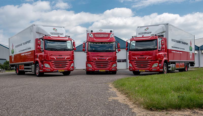 Acht nieuwe DAF CF’s voor Hogenboom Transport Roelofarendsveen 