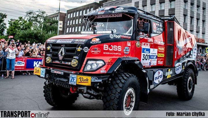 Mammoet Rallysport 'glibbert' naar vijfde plaats