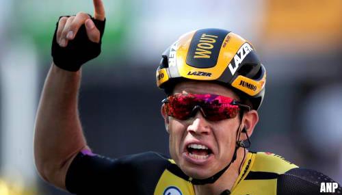 Wout van Aert na val uit de Tour de France