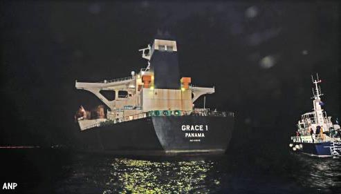 Gibraltar houdt kapitein van Iraanse tanker Grace 1 aan