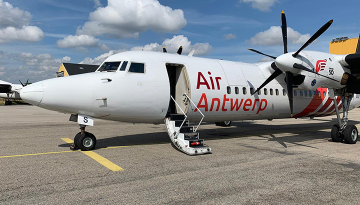 Nieuwe Air Antwerp gaat met Fokker 50 vliegen op Londen