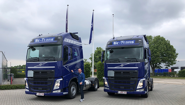 Twee Volvo FH LNG voor Be-Trans
