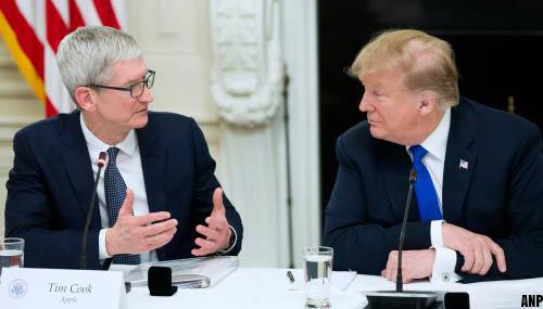 Apple-topman Cook legt Trump gevolg heffingen uit