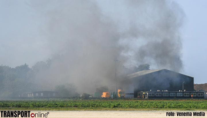 Grote brand bij Nico Transport in Kiel-Windeweer [+foto]