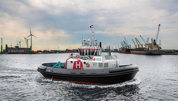 Wereldprimeur voor haven van Antwerpen: eerste waterstof aangedreven sleepboot