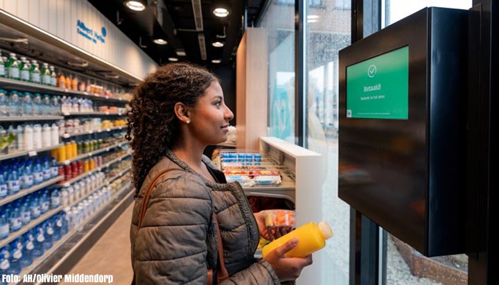Albert Heijn test digitaal winkeltje zonder kassa