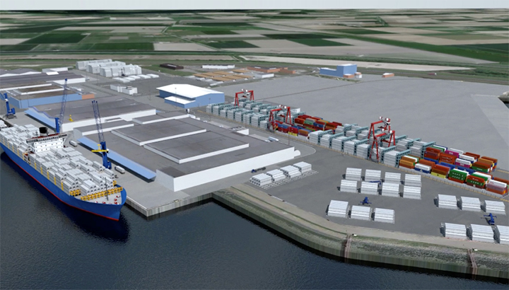 Kloosterboer bouwt geautomatiseerde reefer containerterminal in Vlissingen