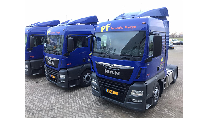 Drie nieuwe MAN TGX voor Perennial Freight Nederland