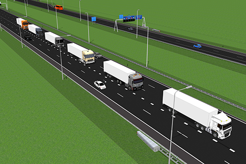 I-AT project presenteert resultaten van onderzoek naar truckplatooning