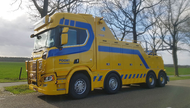 Nieuwe Scania R650 V8 8x4 voor Poort Hoogkerk