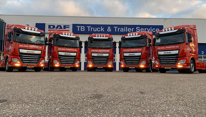 Vijf nieuwe DAF’s voor Van Zaal Transport