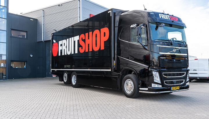 Volvo FH-bakwagen voor Fruitshop