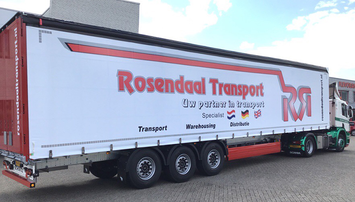 Vier nieuwe Schmitz Cargobull schuifzeilopleggers voor Rosendaal Transport uit Beek