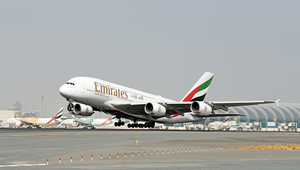 De iconische Emirates A380 keert terug naar Amsterdam