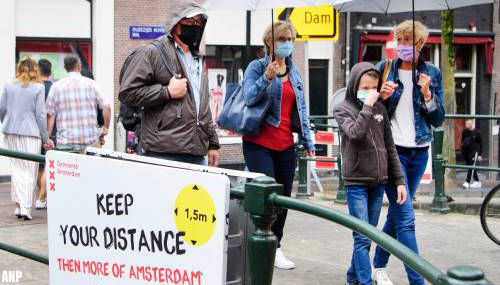Aantal coronabesmettingen omgeving Amsterdam flink gestegen
