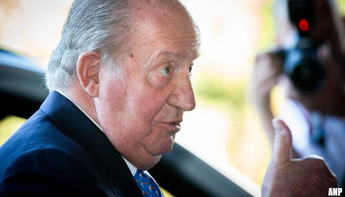 'Spaanse koning Juan Carlos in Portugal'