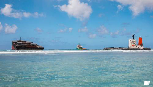 Greenpeace bekritiseert laten zinken gestrand schip bij Mauritius