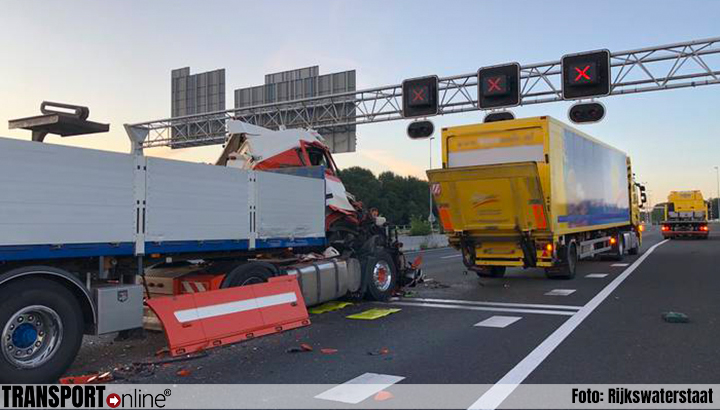 Ongeval met twee vrachtwagens op A9 [+foto's]