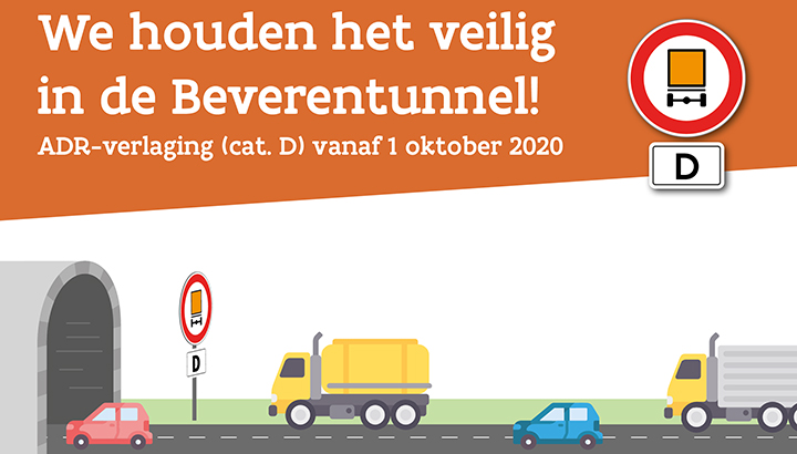 Verlaging ADR-categorisering Belgische Beverentunnel