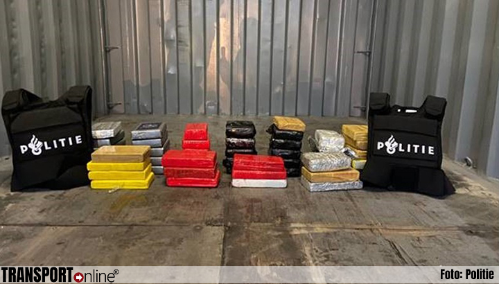50 kilo coke gevonden bij uitladen container in de Botlek