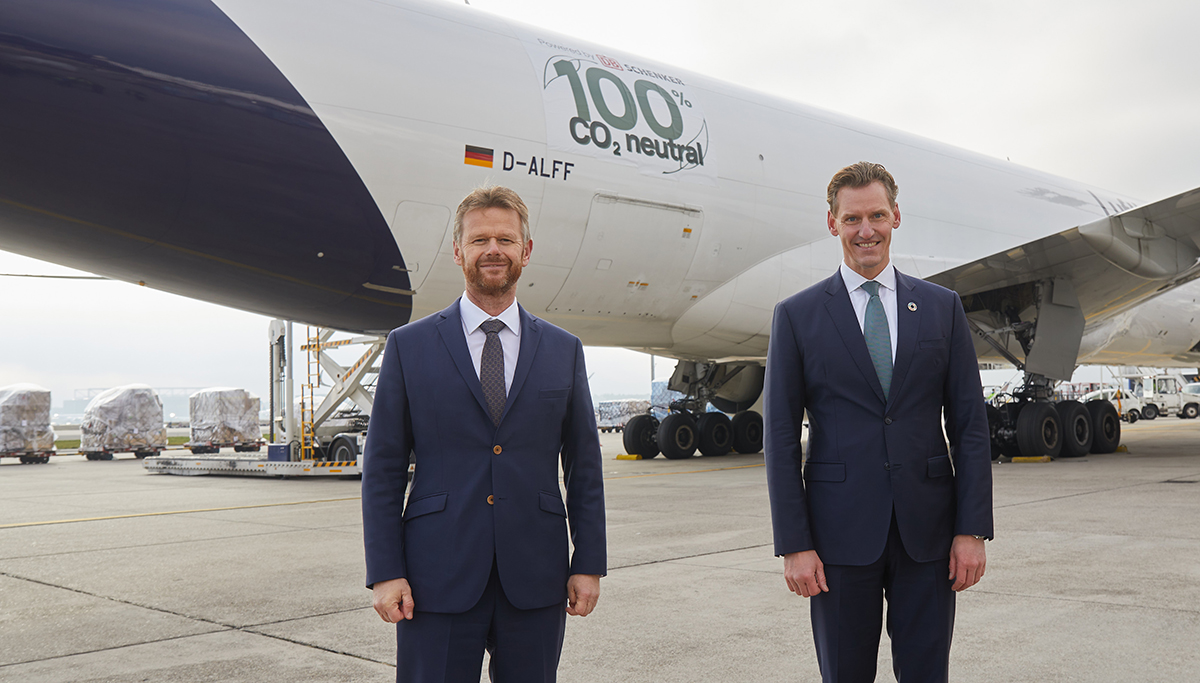 Lufthansa Cargo en DB Schenker starten eerste CO2-neutrale vrachtvluchten