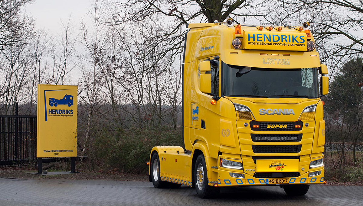 Internationaal Bergingsbedrijf Hendriks neemt eerste Scania 770S V8 in Nederland in gebruik