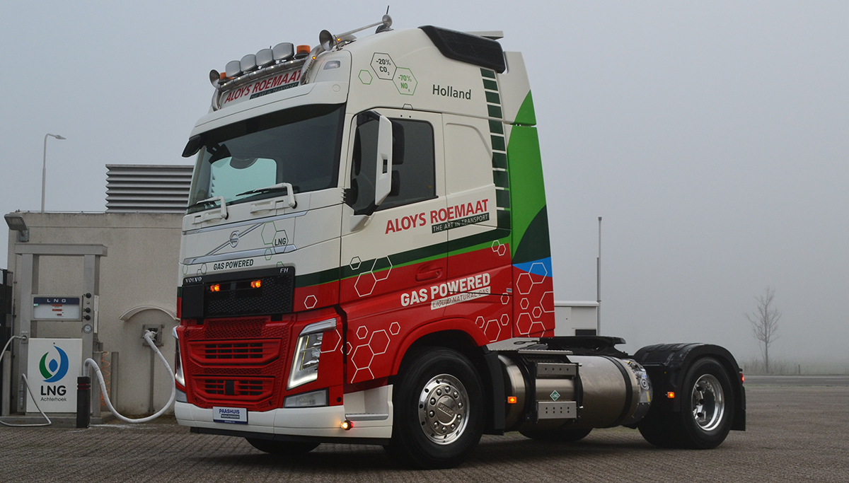 Nieuwe Volvo FH LNG voor A. Roemaat Transport B.V.