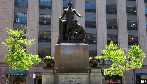 Boston verwijdert standbeeld Abraham Lincoln