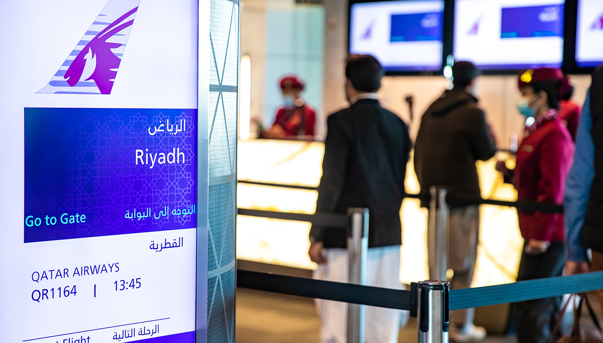 Qatar Airways hervat de vluchten naar Riyad, Saoedi-Arabië