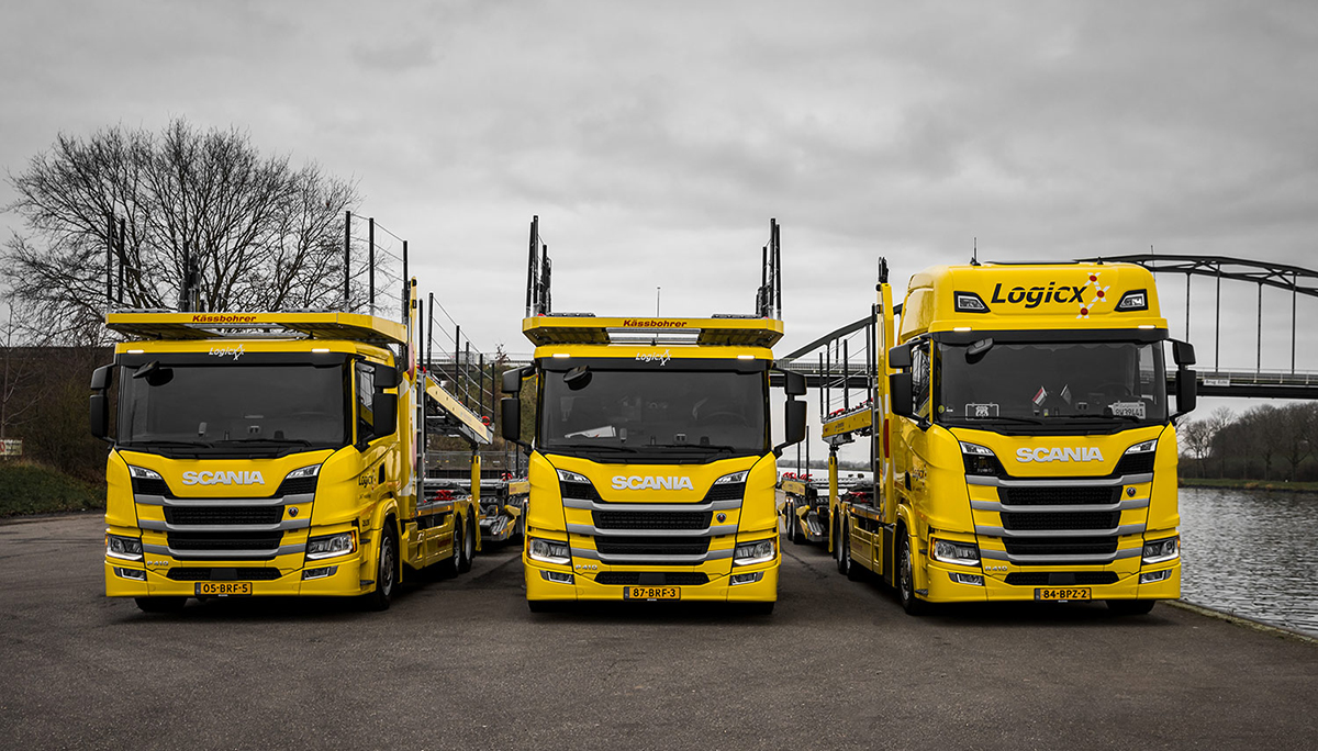 Logicx zet drie nieuwe Scania’s in voor repatriëring