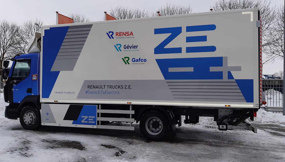 Rensa Family Company levert in de Achterhoek met volledig elektrische truck