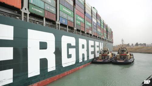 'Leveringsproblemen industrie verergeren na recente blokkade Suezkanaal'