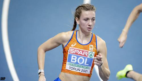 Atlete Femke Bol pakt in record Europese indoortitel op 400 meter