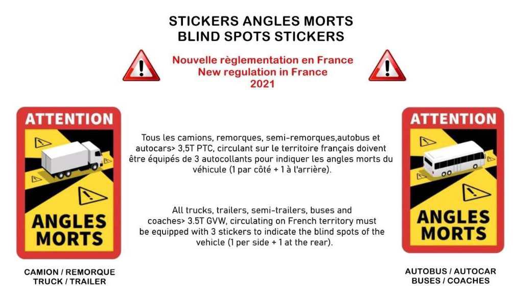 EC: Franse dodehoek-sticker niet strijdig met EU-wetgeving