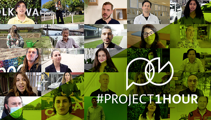 #Project1Hour: grootste klimaatcampagne van de Volkswagen Groep ooit