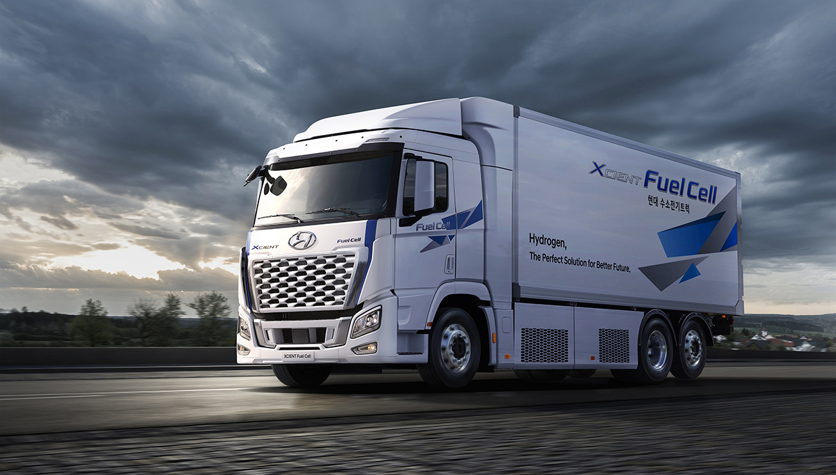 Hyundai presenteert vernieuwde waterstoftruck XCIENT Fuel Cell