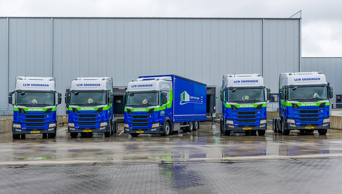 Vijf nieuwe Scania's voor LCW Groningen